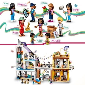 Конструктор LEGO Friends Квіткові та дизайнерські магазини в центрі міста 2010 деталей (41732) - Pampik - 6