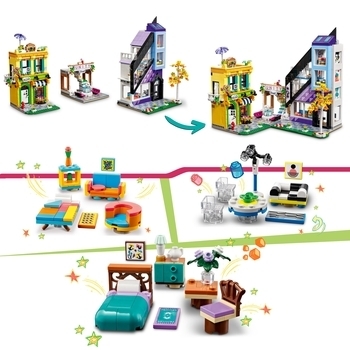 Конструктор LEGO Friends Квіткові та дизайнерські магазини в центрі міста 2010 деталей (41732) - Pampik - 5