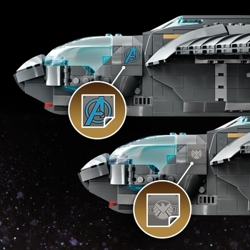 Конструктор LEGO Super Heroes Marvel Квінджет Месників, 798 деталей (76248) - Pampik - 5