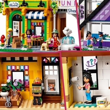 Конструктор LEGO Friends Квіткові та дизайнерські магазини в центрі міста 2010 деталей (41732) - Pampik - 10