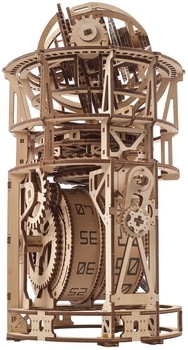 Механічний 3D-пазл Ukrainian Gears Астроном. Настільний годинник з турбійоном, 338 ел. (70162) - Pampik - 4