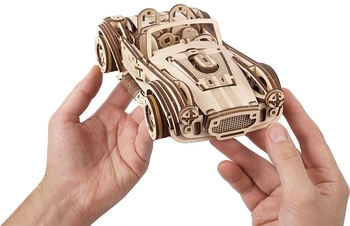 Механічний 3D-пазл Ukrainian Gears гоночний автомобіль Дріфт Кобра, 370 ел. (70161) - Pampik - 12