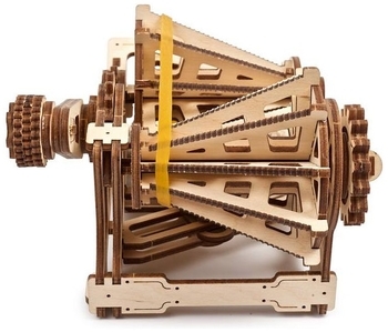 Механічний 3D пазл Ukrainian Gears STEM-модель Варіатор, 104 ел. (70147) - Pampik - 4