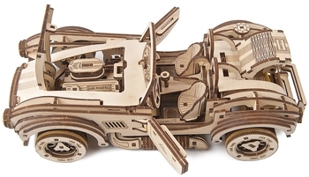 Механічний 3D-пазл Ukrainian Gears гоночний автомобіль Дріфт Кобра, 370 ел. (70161) - Pampik - 7