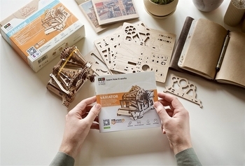 Механічний 3D пазл Ukrainian Gears STEM-модель Варіатор, 104 ел. (70147) - Pampik - 13