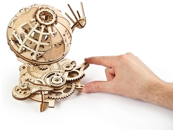 Механічний 3D-пазл Ukrainian Gears Глобус, 184 ел. (70128) - Pampik - 5