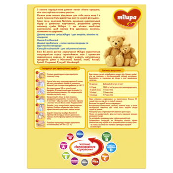 Суміш молочна суха Milupa 1, 1100 г - Pampik - 4