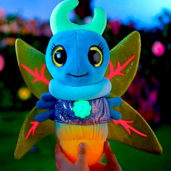 Інтерактивна м'яка іграшка Glowies Світлячок, синій (GW002) - Pampik - 7