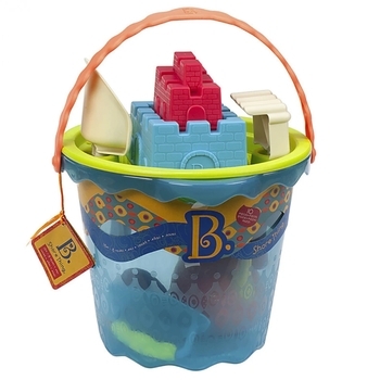 Набір для гри з піском та водою Battat Мега-Ведерце Море (9 предметів) - Pampik