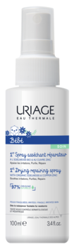Дитячий спрей Uriage Bebe Cu-Zn+ Spray Anti-Irritations Заспокійливий для пошкодженої шкіри 100 мл (3661434008641) - Pampik