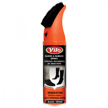 Крем-спрей Vilo для відновлення замші та нубуку, 200 мл, чорний (VSS 200-300) - Pampik