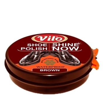 Крем-паста для взуття Vilo, 50 мл, коричневий (VPC 50-320) - Pampik