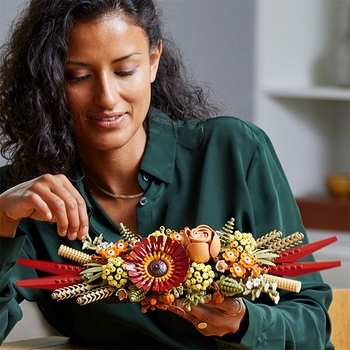 Конструктор LEGO Botanicals Ікебана із сухоцвітів, 812 деталей (10314) - Pampik - 3