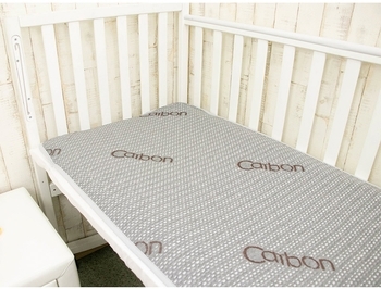 Наматрацник-поверхня Руно Carbon, водонепроникний, жаккард, 120х60 см, сірий (927Carbon) - Pampik