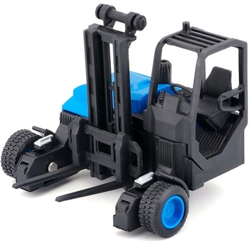 Игровой набор Bburago Фура Mercedes-Benz Actros c погрузчиком, 1:43, белый - Pampik - 5