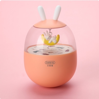 Неваляшка Beiens Зайчик на місяці, музичний, рожевий (YZ15pink) - Pampik - 2