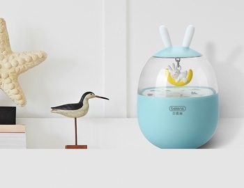 Неваляшка Beiens Зайчик на луне, музыкальный, голубой (YZ15blue) - Pampik - 9