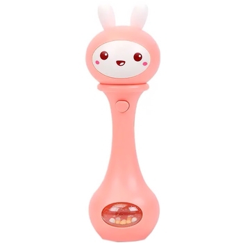 Брязкальце-гризунець Beiens Зайчик музичний, рожевий (YZ06pink) - Pampik