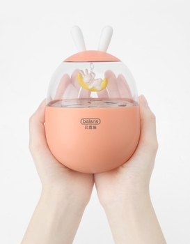 Неваляшка Beiens Зайчик на місяці, музичний, рожевий (YZ15pink) - Pampik - 3