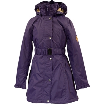 Пальто для девочек Huppa Leandra, р.134, темно-лилoвый - Pampik