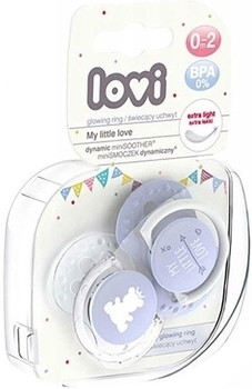 Силиконовая динамическая пустышка Lovi My little love, 0-2 мес., 2 шт. (22/847girl) - Pampik - 2