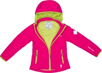 Куртка жіноча Huppa Softshell Janet 1, р.S, фуксія/лайм - Pampik - 3