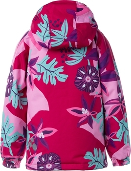 Куртка для девочек Huppa Alexis, р.98, фуксия с принтом - Pampik - 3