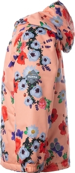 Куртка для дівчаток Huppa Alexis, р.122, кораловий з принтом - Pampik - 2