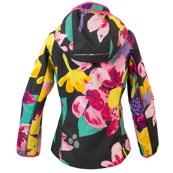 Жакет Huppa Sotfshell Janet, р.146, темно-серый с принтом - Pampik - 3