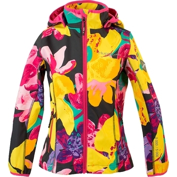 Жакет Huppa Sotfshell Janet, р.146, темно-серый с принтом - Pampik