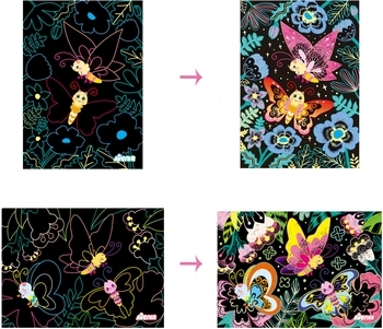 Набор для творчества Avenir Скретч-арт Волшебные Бабочки (CH211787) - Pampik - 3