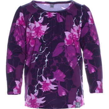 Футболка з довгим рукавом Huppa Jamena, р.128, бордовий з принтом - Pampik