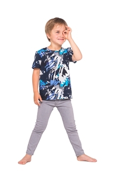 Футболка Huppa Jeidel, р.104, темно-синій з принтом - Pampik - 3