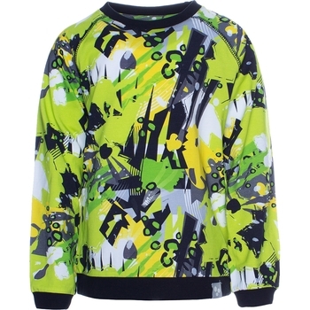 Футболка з довгим рукавом Huppa Jeymel, р.146, лайм із принтом - Pampik