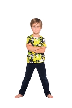 Футболка Huppa Jeidel, р.146, лайм с принтом - Pampik - 3