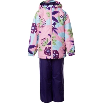 Комплект Huppa Rex, р.116, коралловый с принтом/тёмно-лилoвый - Pampik