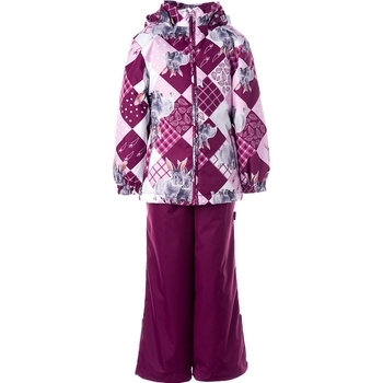 Комплект Huppa Yonne, р.116, бордовый принт/бордо - Pampik