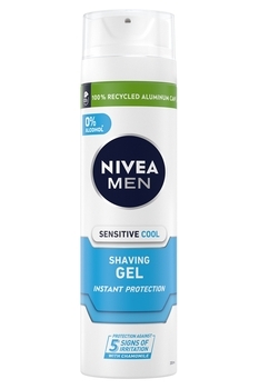 Охолоджуючий гель для гоління Nivea Men Instant Protection для чутливої ​​шкіри, 200 мл - Pampik