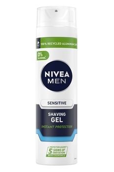Гель для гоління Nivea Men Instant Protection для чутливої ​​шкіри, 200 мл - Pampik
