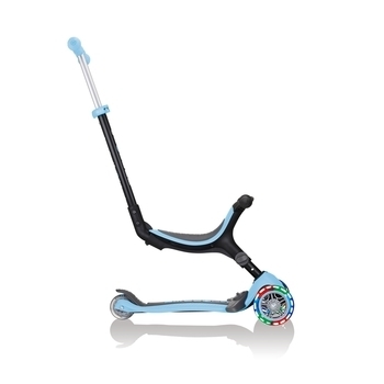 Самокат Globber Go UP Foldable Plus Lights, пастельно-синій (743-200) - Pampik - 4