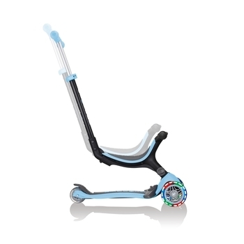 Самокат Globber Go UP Foldable Plus Lights, пастельно-синій (743-200) - Pampik - 10