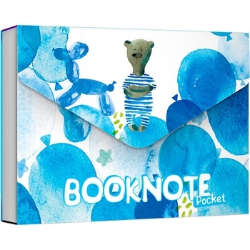 Блокнот Booknote Pocket Голубой мишка, карманный - Pampik