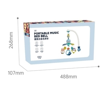 Музичний мобіль Beiens, блакитний (MBL 03110blue) - Pampik - 7