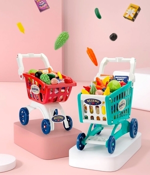 Візочок для покупок у супермаркеті Beiens, зелений (M890green) - Pampik - 7