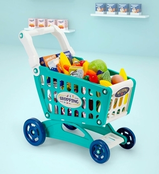 Візочок для покупок у супермаркеті Beiens, зелений (M890green) - Pampik - 4