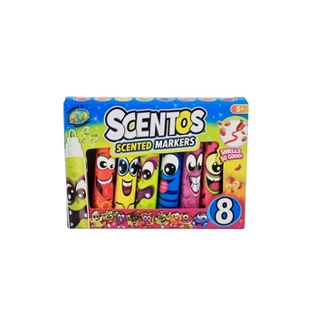 Набор ароматных мини-маркеров для рисования Scentos Яркое настроение, 8 цветов (16750) - Pampik