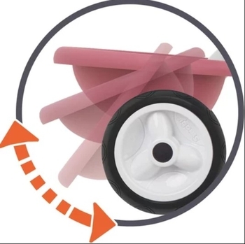 Дитячий металевий велосипед Smoby триколісний 2 в 1 Be Move 68x52x52 см, рожевий (740332) - Pampik - 5