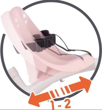 Дитячий металевий велосипед Smoby триколісний 2 в 1 Be Move 68x52x52 см, рожевий (740332) - Pampik - 4