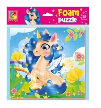 Мягкие пазлы Vladi Toys Единорог, 22х23 см, 25 элементов (VT1109-07) - Pampik