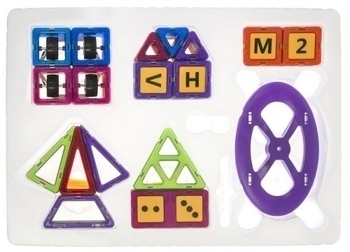 Магнітний конструктор Magplayer, 166 елементів (MPA-166) - Pampik - 3